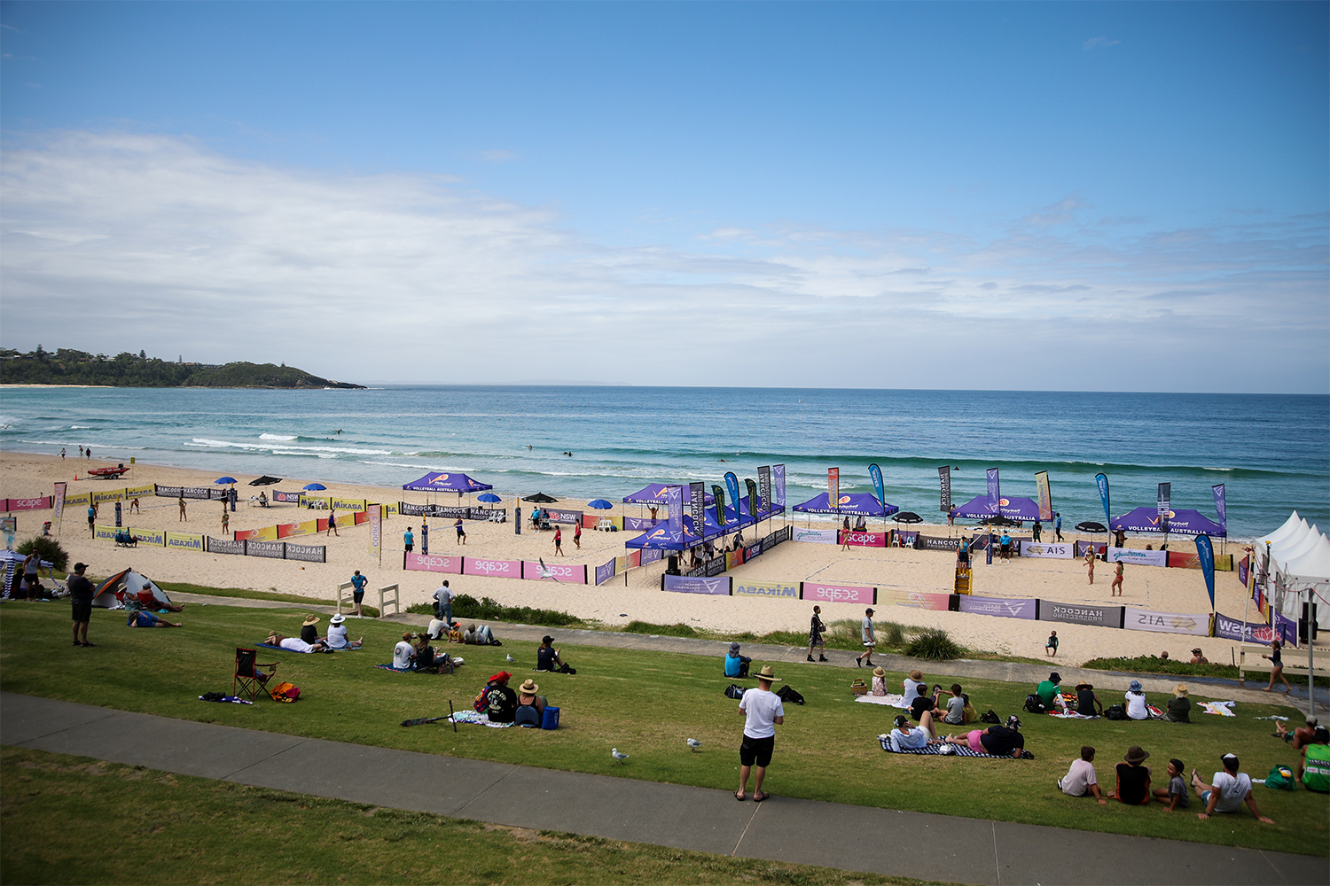Volleyball event at Mollymook Beach