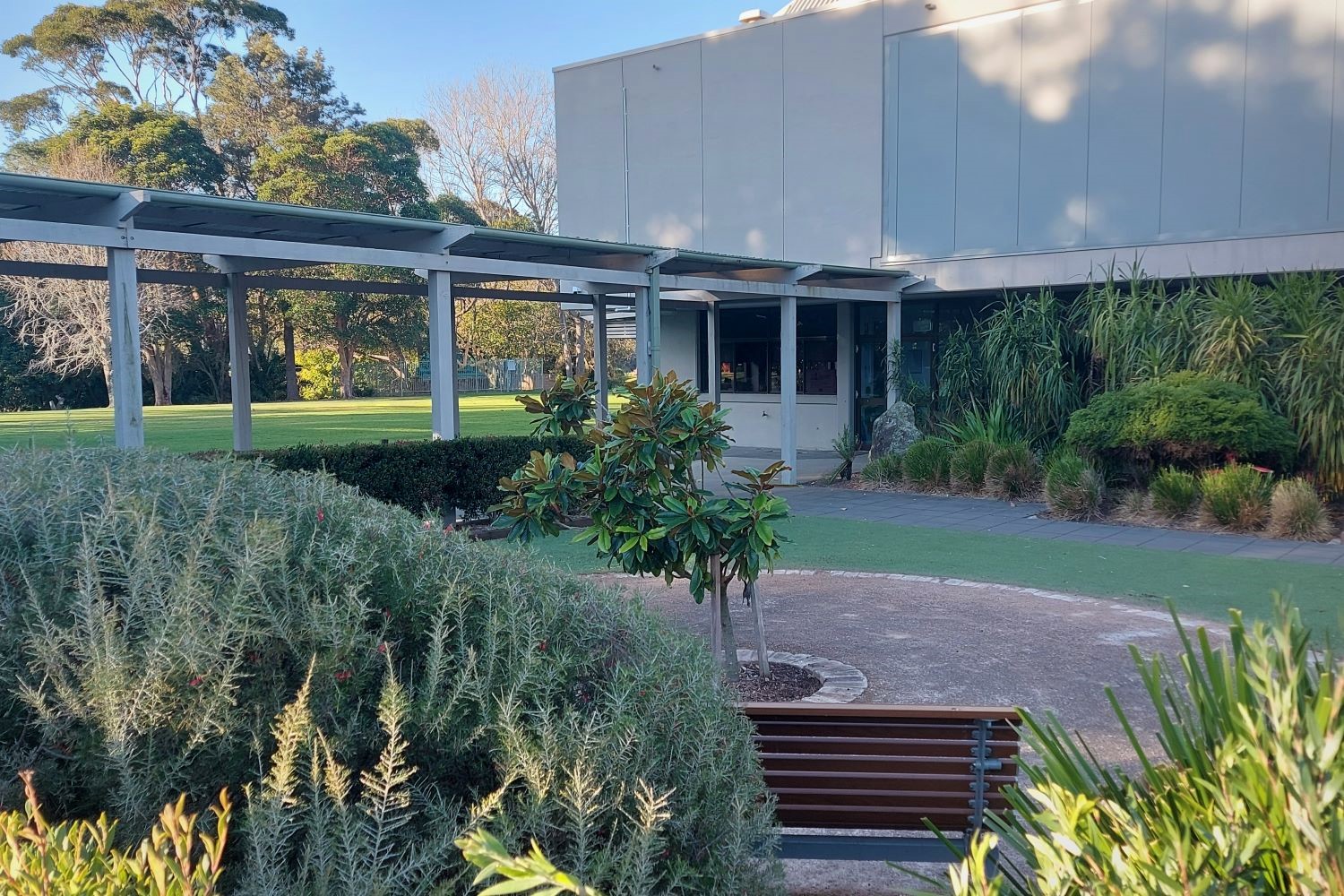 Rear courtyard