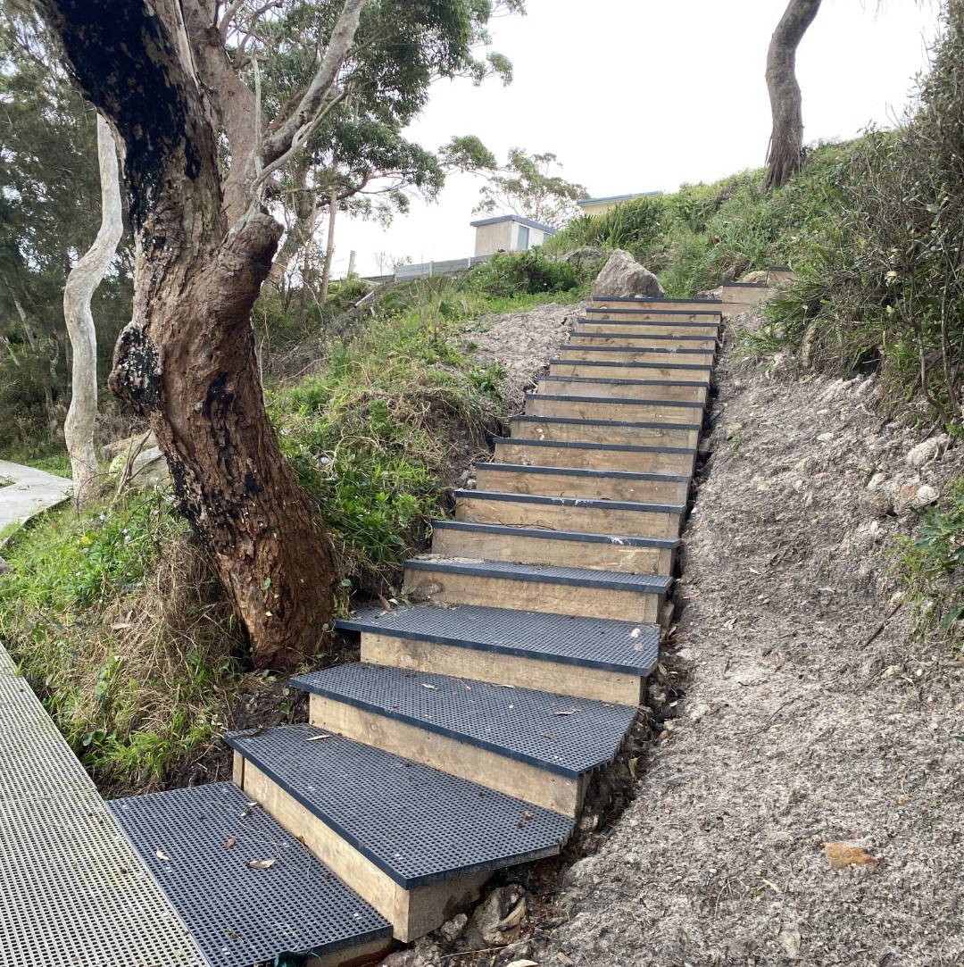 Basin Walk track upgrade in progress