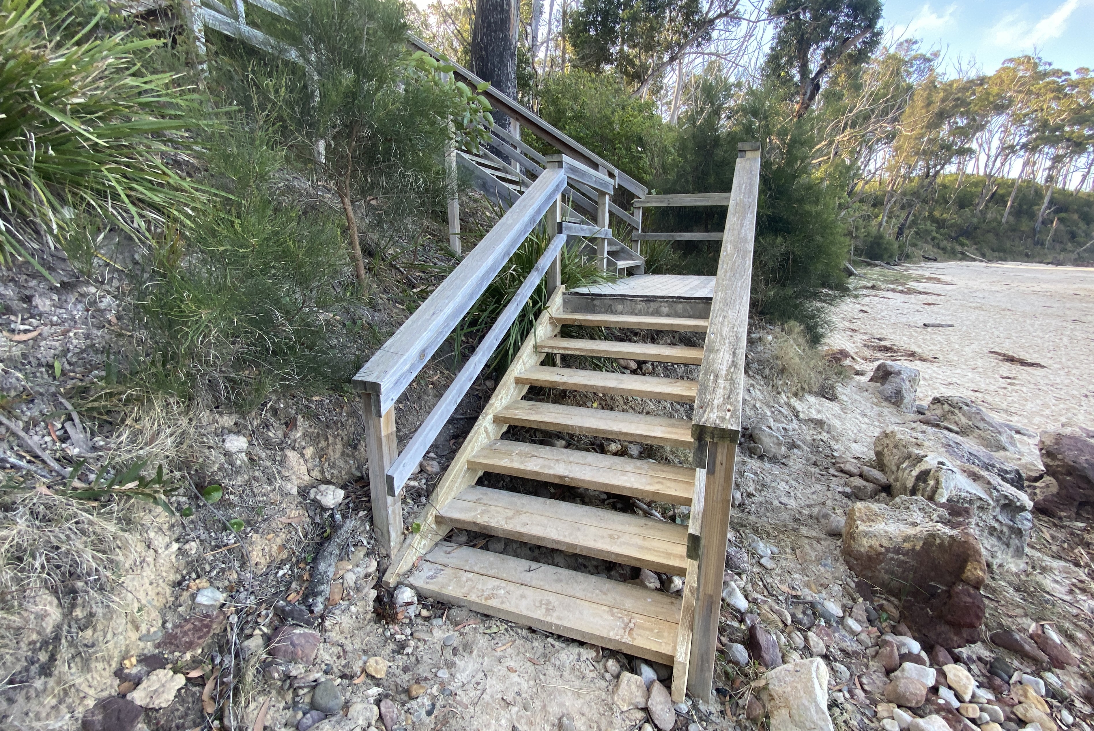 Dee Beach access stairs