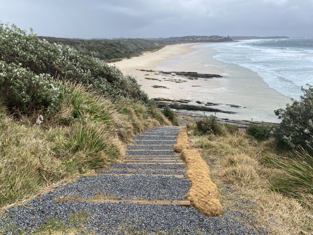 Steps at Blackburn Headland - Racecourse Beach