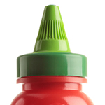 plastic lid from bottle of ketchup