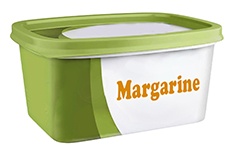 plastic margarine tub