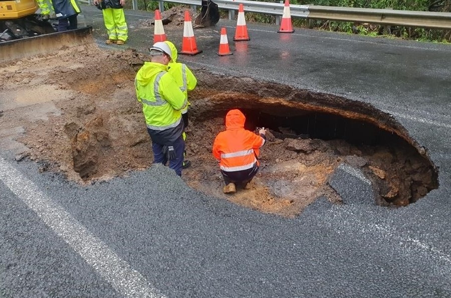 Wool Road - road failure - 7 June 2024