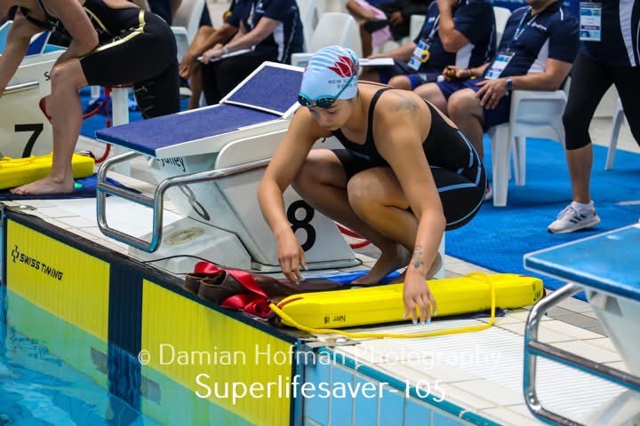 Competitor poolside at Australian Lifesaving Championships