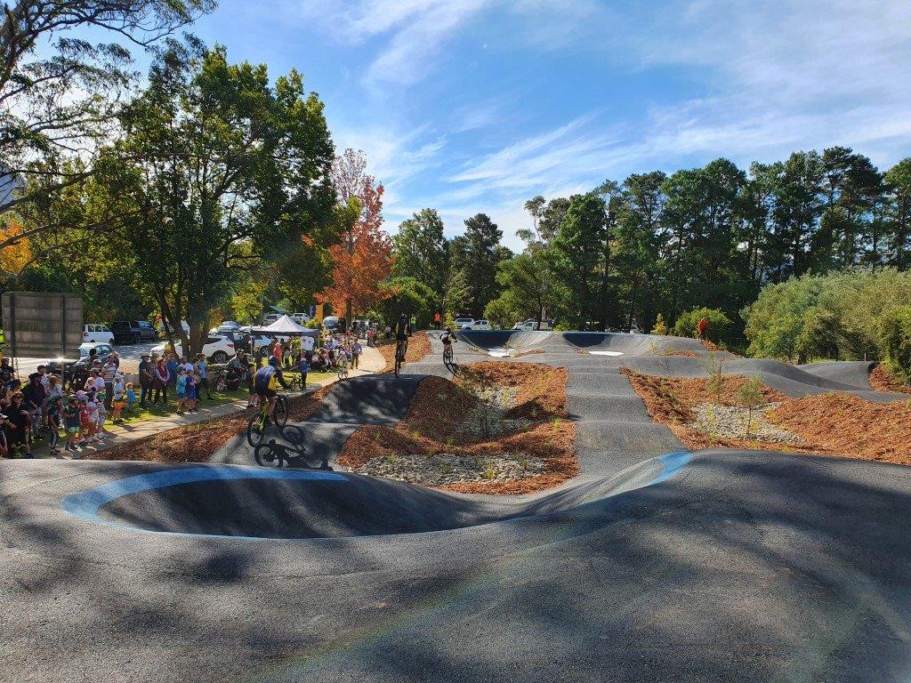 Riders enjoying the new pump track at Kangaroo Valley.jpg